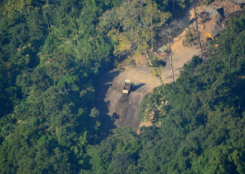 Coal mining in a village under Mokokchung district. (Morung File Photo)